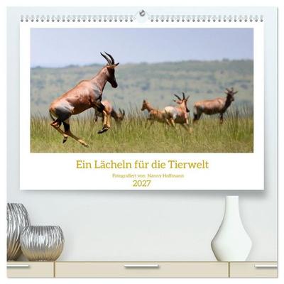 Ein Lächeln für die Tierwelt (hochwertiger Premium Wandkalender 2027 DIN A2 quer), Kunstdruck in Hochglanz