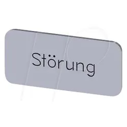 BZS SI STOERUNG - Bezeichnungsschild, silber, STOERUNG