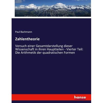 Zahlentheorie, Taschenbuch von Paul Bachmann, Hansebooks, 978-3-348-07104-8