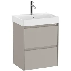 Roca Ona Waschtischunterbau 50 cm mit 2 Schubladen, geringere Tiefe, Badmöbel, A857599510,