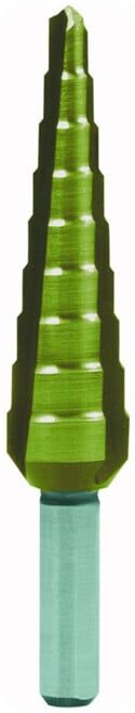 Foret étagé foret étagé 4-12mm HSS TiN TiN cannelé droit Z.3 RUKO (101350-9T/RUKO)