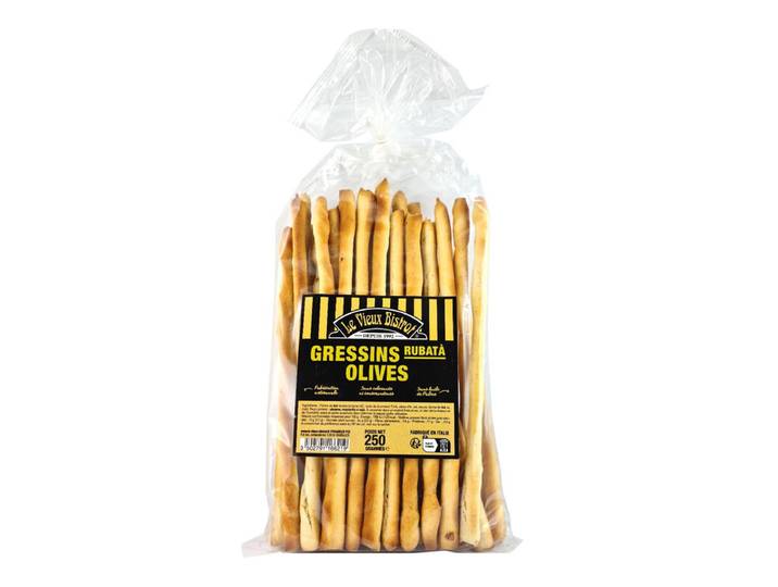 Le Vieux BISTROT Gressins aux Olives le sachet de 250 g