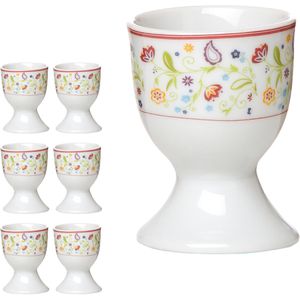 Ritzenhoff&Breker Eierbecher Doppio Shanti, Porzellan mit Dekor, Set, 6 Stück