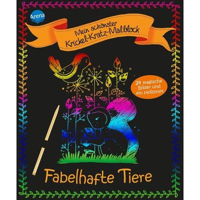 Mein schönster Krickel-Kratz-Malblock. Fabelhafte Tiere