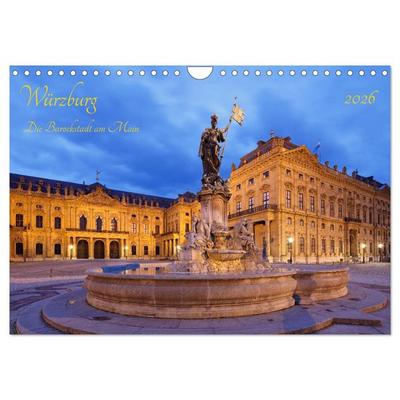 Würzburg Die Barockstadt am Main (Wandkalender 2026 DIN A4 quer), CALVENDO Monatskalender