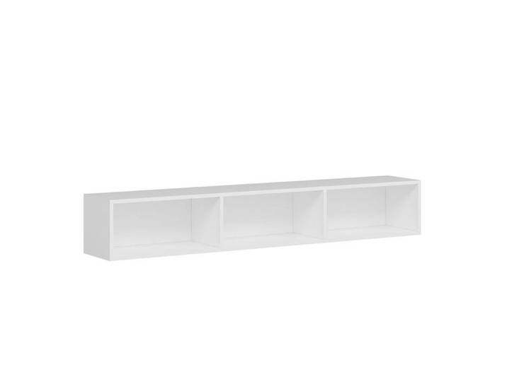 Meuble TV suspendu en bois  Rigel  - 180 x 32 x 30 cm - Blanc
