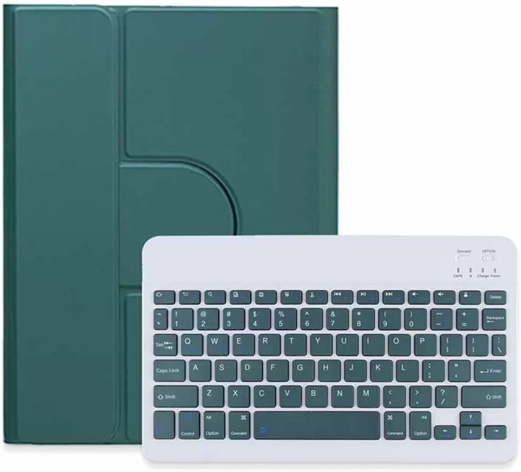 INF Dunkelgrüne magnetische Tastaturhülle mit quadratischen Tastenkappen kompatibel mit iPad Pro (M4) 11-Zoll 2024