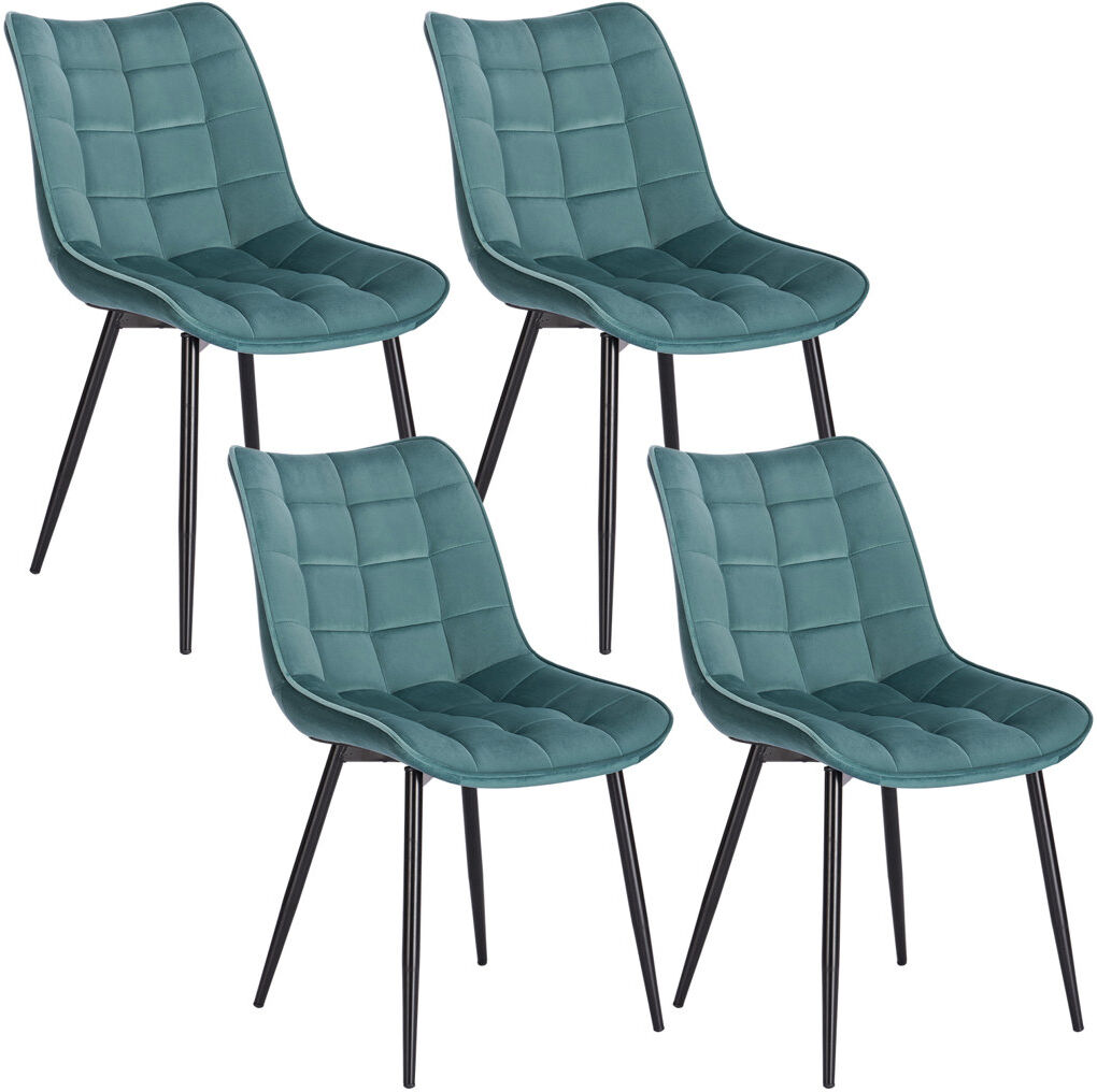 Corrigan Studio Vassar Dining Chair Turquoise 85.5cm H X 46cm W X 40.5cm D