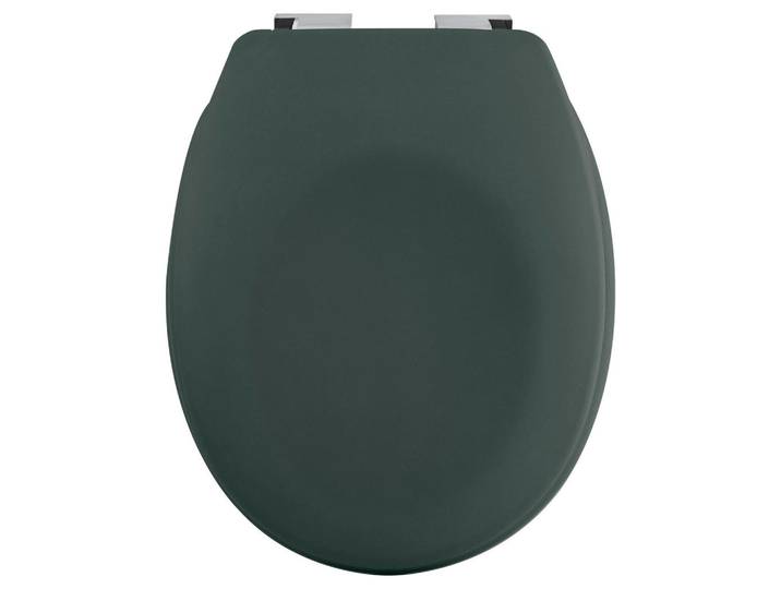 Spirella Wc-Sitz, Dunkelgrün, Kunststoff, 45.5x5x37 cm, Deckel mit Absenkautomatik, passend für alle handelsüblichen WCs, Antirutschnoppen, Badezimmer, WC Ausstattung, WC Deckel