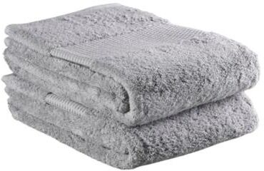 Delilah Home Organic Cotton Face Towels 13 Inch by 13 Inch Face Towels Twin Pack White