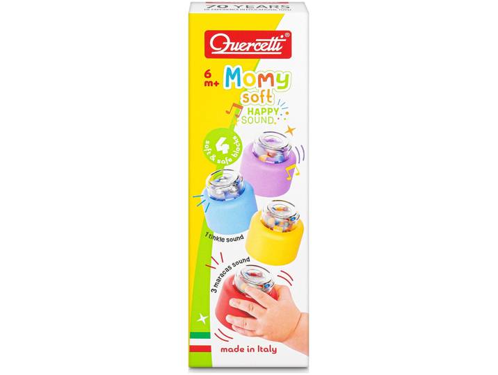 Quercetti Momy Soft - 18 weiche Bausteine 6+ Monate