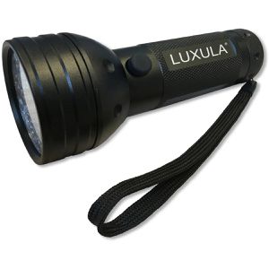 Luxula UV-Taschenlampe LX0206, mit LED, 9,5 cm, 3000 mW, UV-A (395 nm), mit Batterien