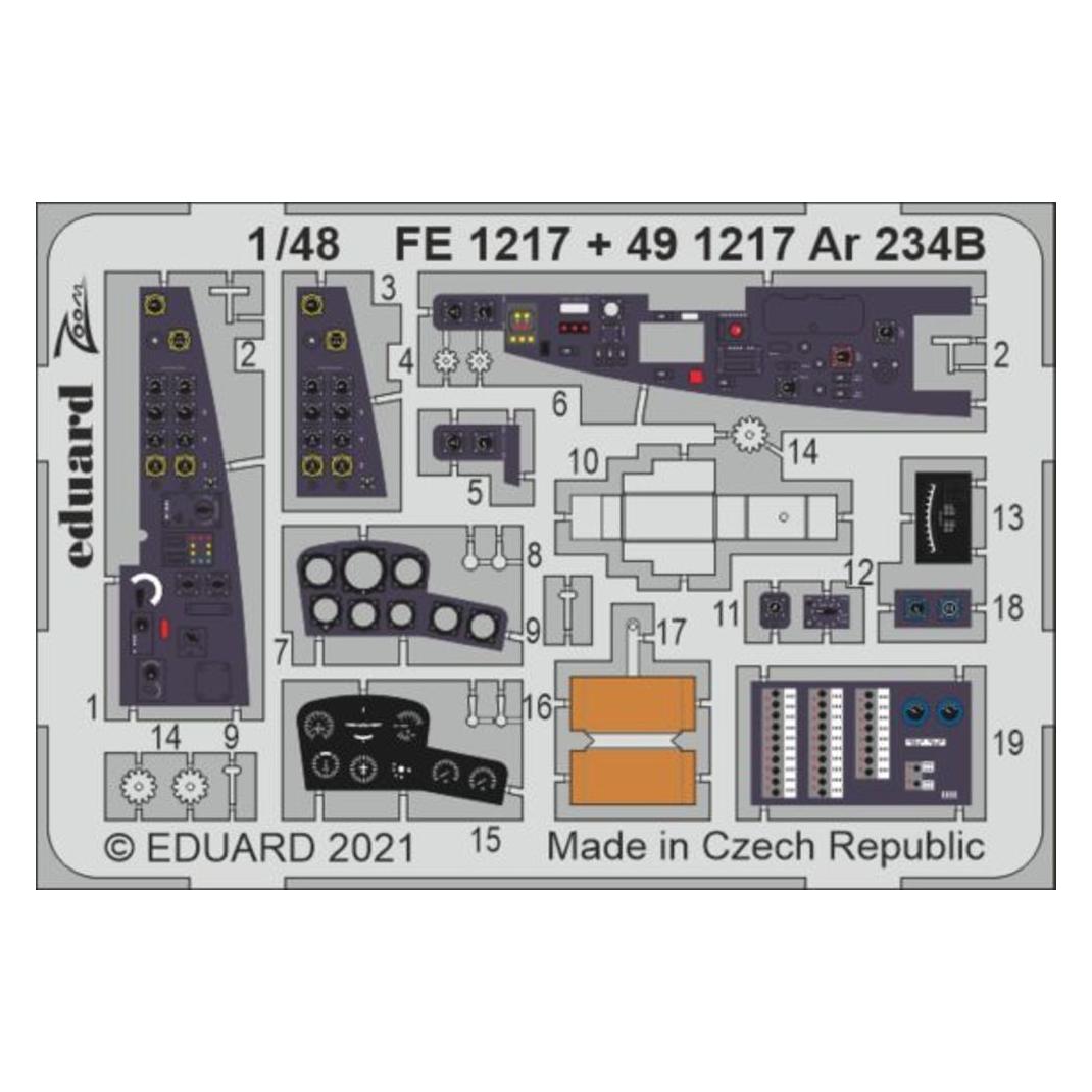 Eduard Ar 234B 1/48 HASEGAWA/HOBBY 2000 (FE1217)
