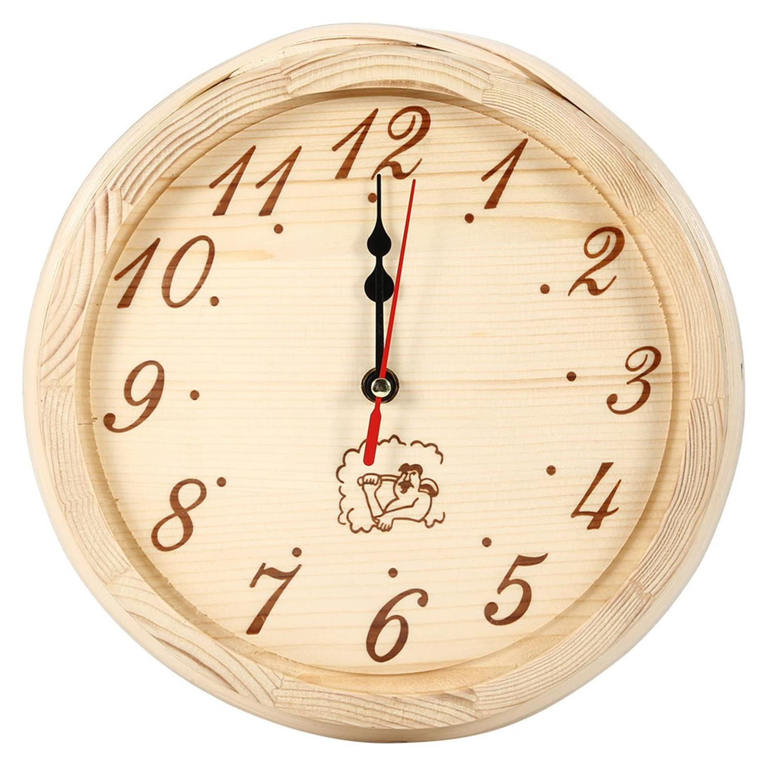 Omgoods Houten Wandklok voor Badkamer en Keuken - 23 cm