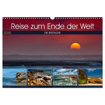 Die Bretagne - Eine Reise zum Ende der Welt (Wandkalender 2026 DIN A3 quer), CALVENDO Monatskalender