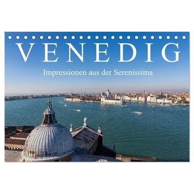 Venedig - Impressionen aus der Serenissima (Tischkalender 2026 DIN A5 quer), CALVENDO Monatskalender