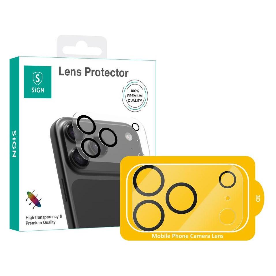 SIGN Lens protector in tempered glass for iPhone 17 Pro Max (Apple iPhone 17 Pro Max) (SN-LSIP17PM)