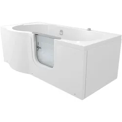AcquaVapore Seniorenwanne mit Tür Whirlpool S12-AIR-R Badewanne 85x170cm ohne Armatur