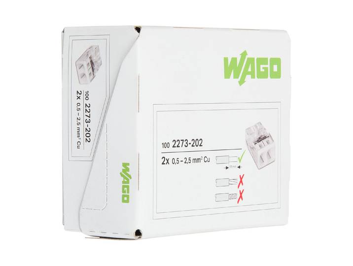 Wago Steckklemme Compact 2x 0.5-2.5mm2 100 Stk.