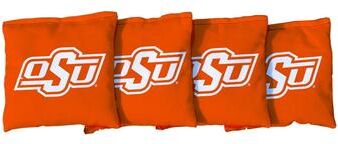 Skip's Garage Oklahoma State Cowboys Orange Cornhole Bags