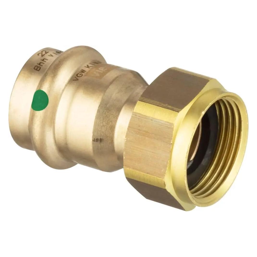 Viega GmbH & Co.KG Anschluss-Verschraubung Sanpress RG m SC-Contur flachdichtend 22mmx1 1/4 (Rohrverschraubung) (367015)