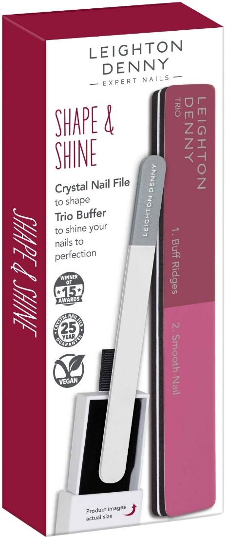 Leighton Denny Shape & Shine Nail File & Buffer Set