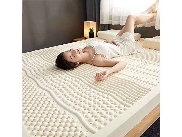 100% Natur-Latex Matratze,Kompression Und Keine Verformung, Wabenporenbelüftung, Weich Und Bequem,Naturkautschuk Matratze,7.5cm,90x200cm(35x79in)