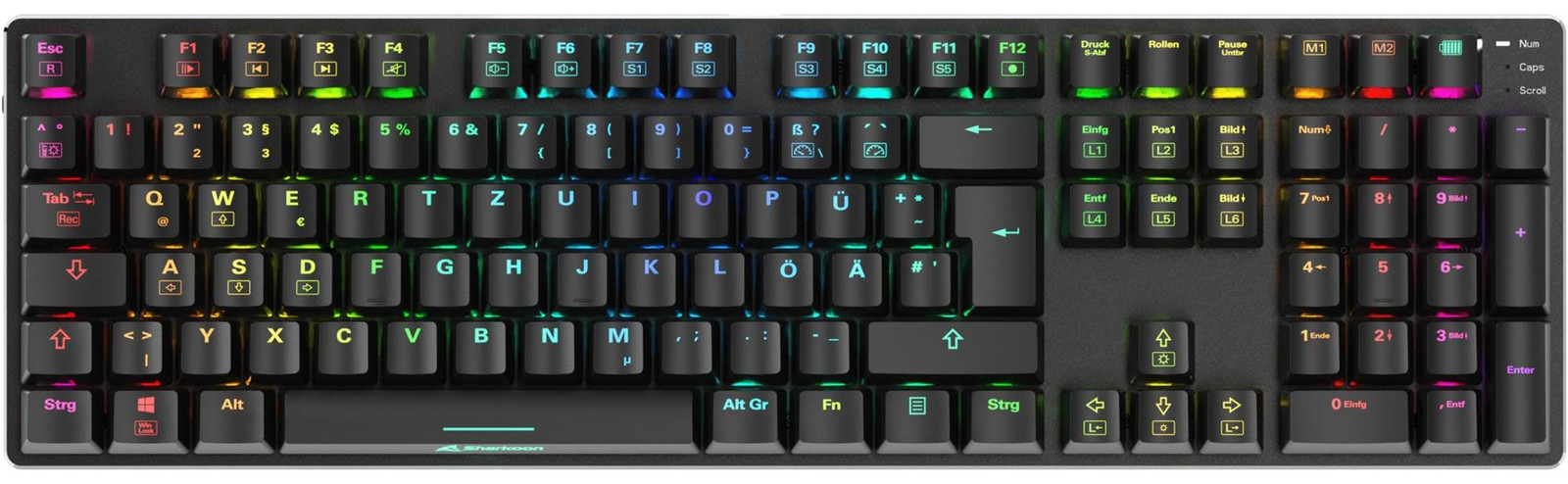 Sharkoon Skiller SGK36W Gaming Toetsenbord - Zwart