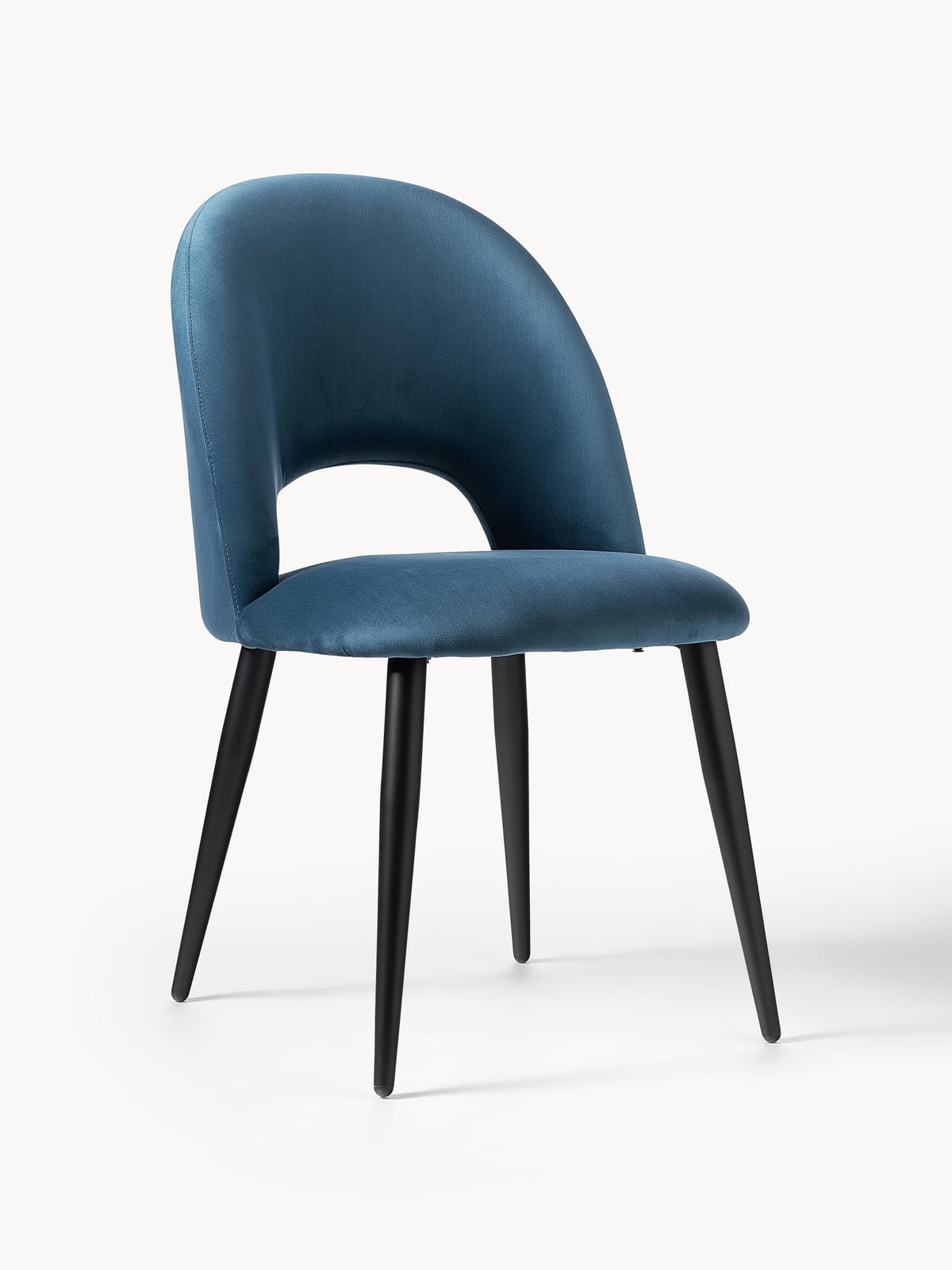 Westwing Collection Fluwelen stoel Rachel