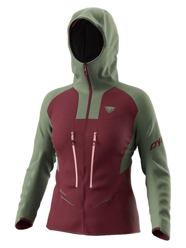 DYNAFIT Funktionsjacke "TLT" in Rot/ Grün - M
