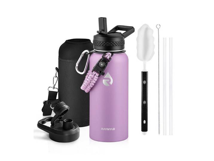 LuxusKollektion Isolierflasche Thermosflasche Edelstahl 1L violett
