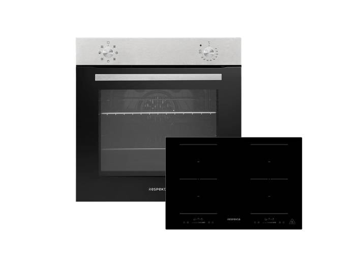 RESPEKTA Backofen-Set ASET121M8800I Janis, EEK A, 72 Liter Garraum, Backofen mattschwarz