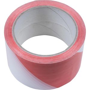 Connex Warnband DY2700594 Markierungsband, selbstklebend, rot / weiß, 50mm x 66m