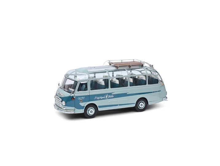 Schuco Sammlermodell Setra S6, Blau-Türkis