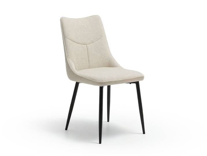 Chaise de séjour Jordie Noir/ecru - Basika