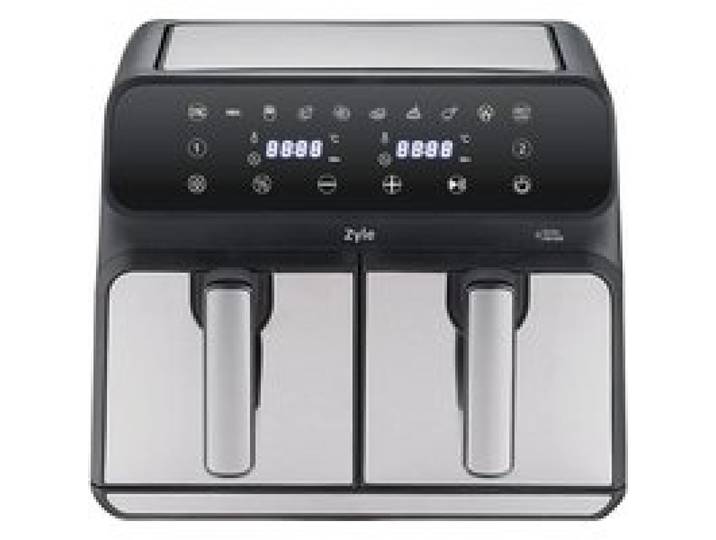 Friteuse à air chaud - ZYLE - ZY802DAF - 8 litres - 2 paniers - Minuterie 60 minutes