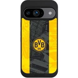 Nivocase Handyhülle für Google Pixel 9 Hülle NIVOpure Case Schwarz BVB Borussia Dortmund Stadion (Google Pixel 9), Smartphone Hülle, Schwarz