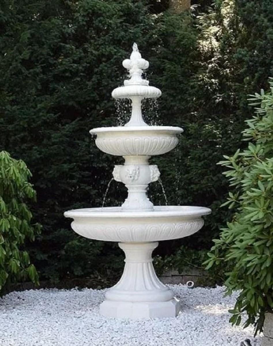 Casa Padrino Barock Springbrunnen Weiß Ø 150 x H. 275 cm - Italy