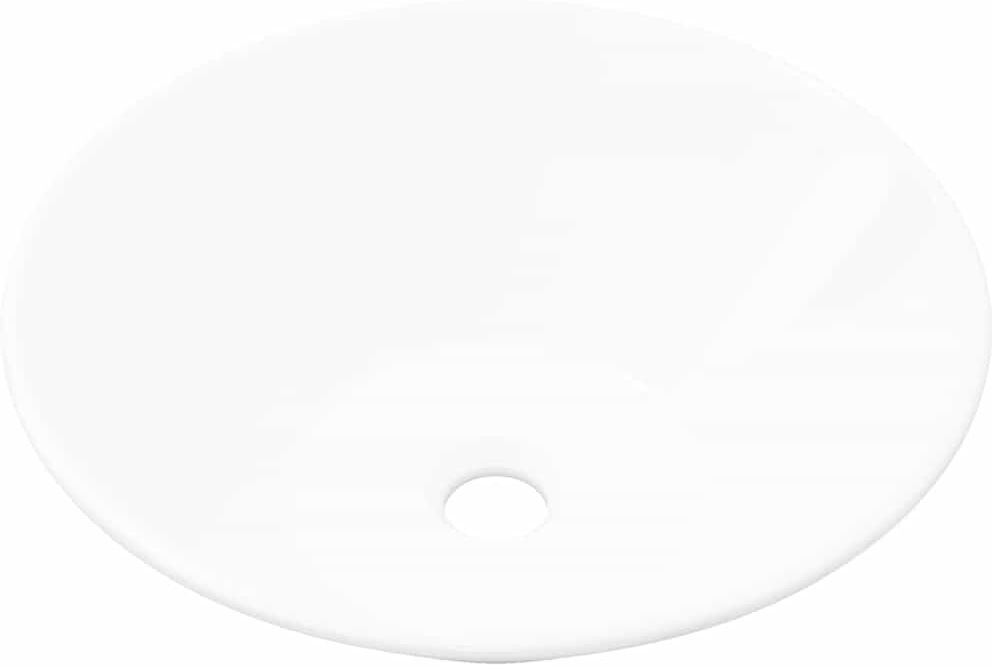vidaXL Lavabo de salle de bain en porcelaine Blanc