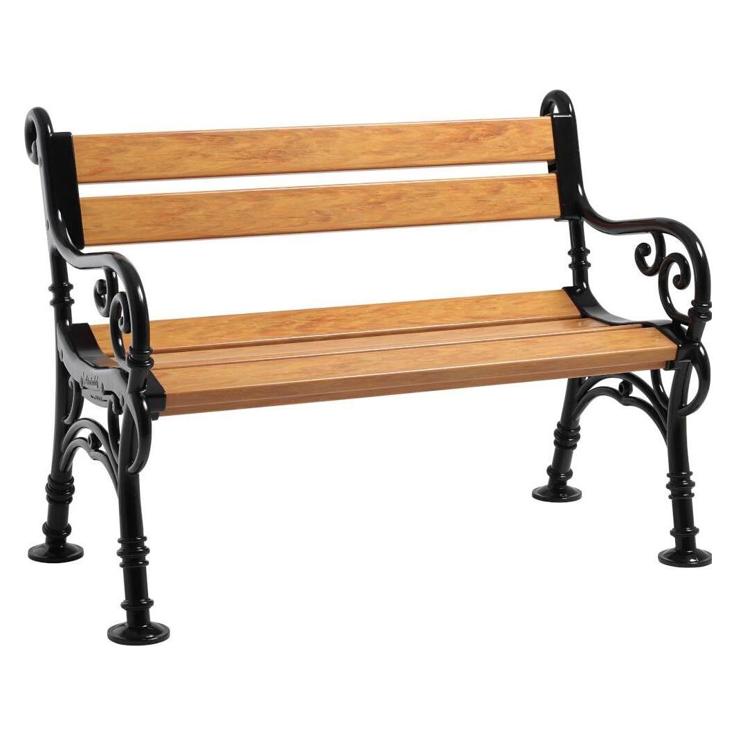 Blome 2er-Bank Linderhof 115 cm Holzoptik Vollkunststoff (42004)