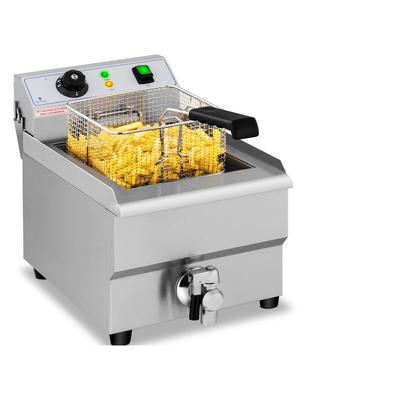 Royal Catering Elektro-Fritteuse - 16 l - 3500 W - Ablasshahn -