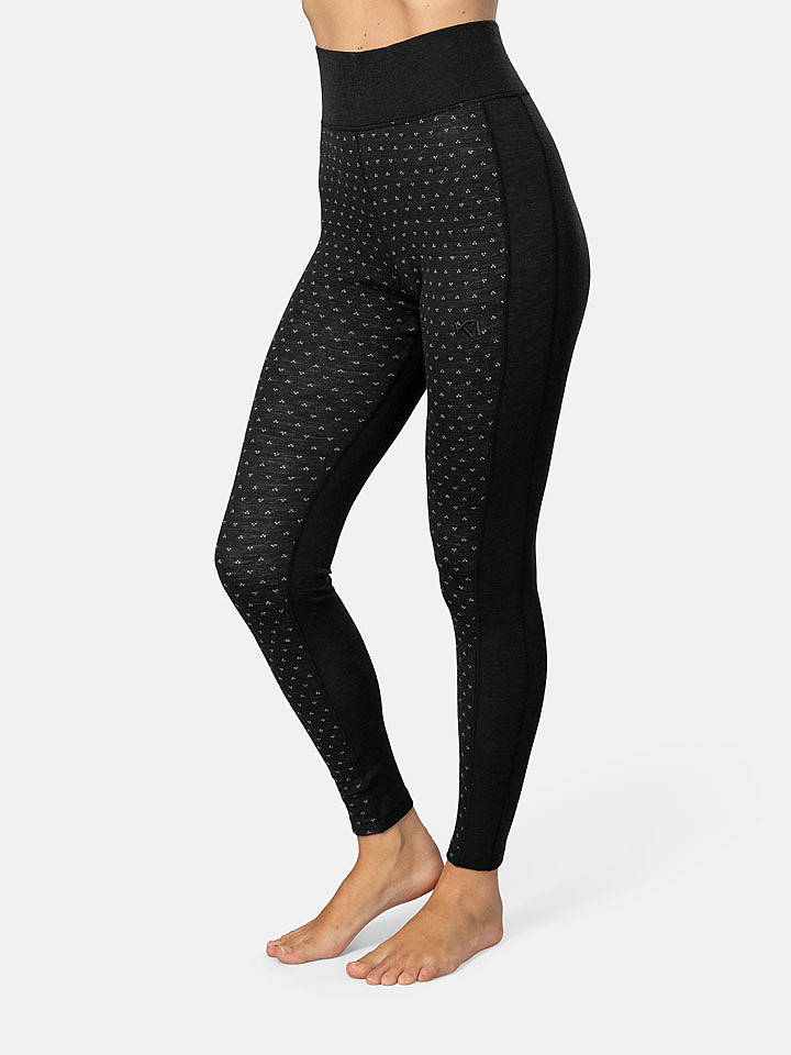 KARI TRAA Merinowoll-Thermounterhose "Vilma" in Schwarz - L
