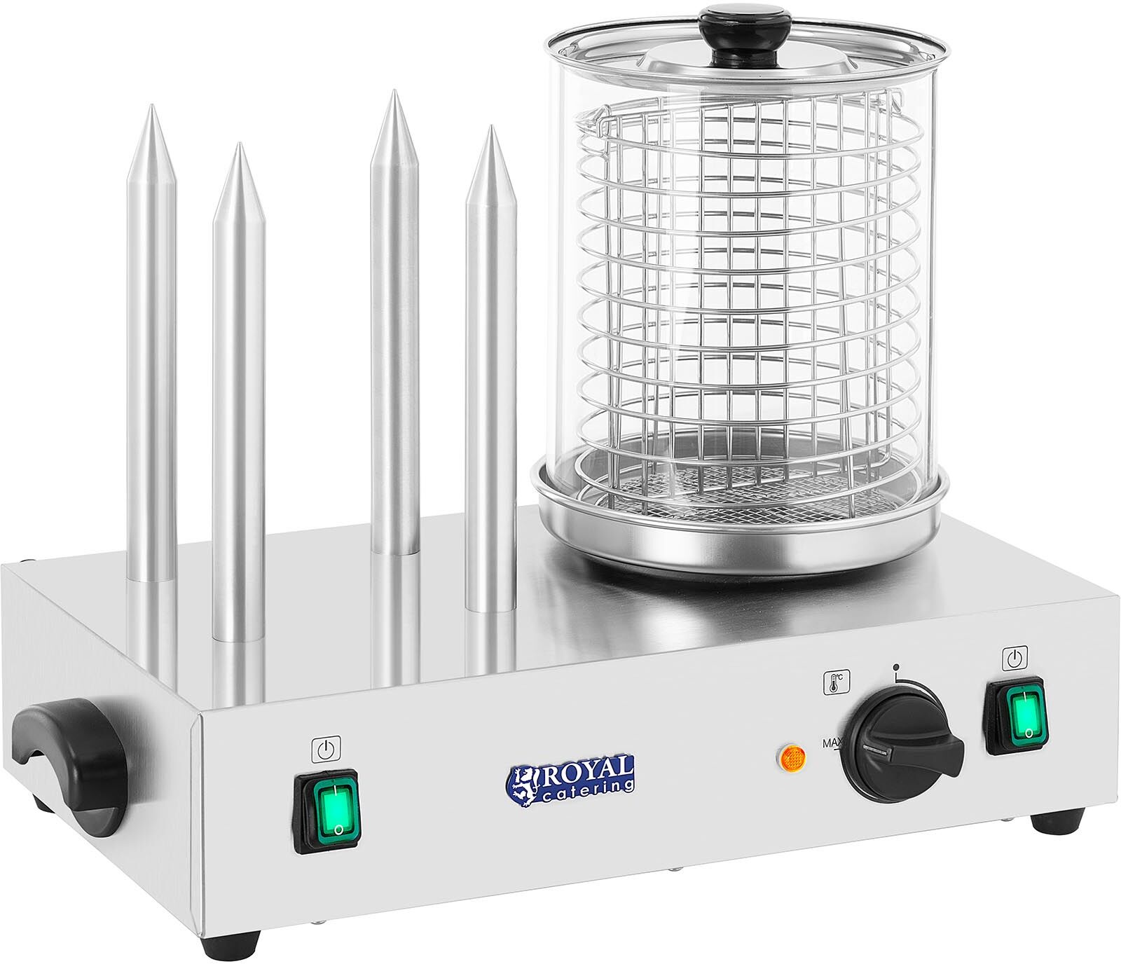 Royal Catering Hot-Dog-Maker - inkl. Toaststangen RCHW-2300