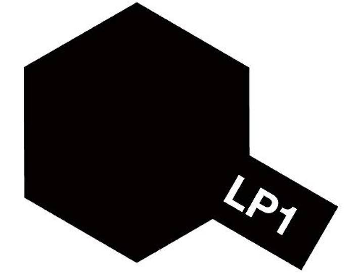 TAMIYA lakkleuren LP-1 zwart glanzend 10 ml