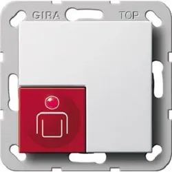 Gira Ruftaster System 55 reinweiss 290003