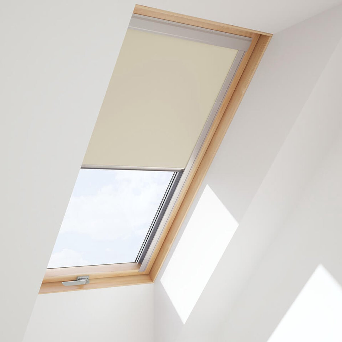Timlux Verduisterend Rolgordijn voor KeyLITE Starlite, Beige, 55 x 78 cm
