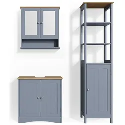 Vicco, Badmöbelset, Bianco mit Hochschrank