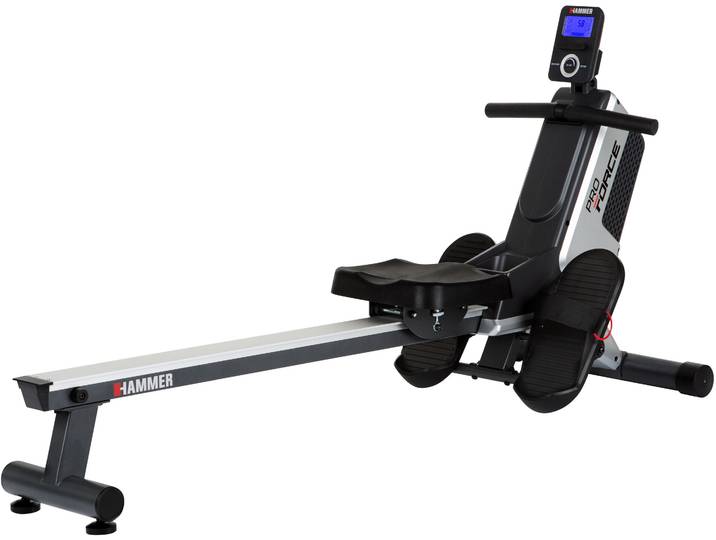 Rudergerät HAMMER Pro Force II , schwarz, RudergeräteB:55cm H:80cm L:160cm, Rudergerät, Rudermaschine, Magnetbremse, klappbar, B:55cm H:80cm L:160cm, Topseller