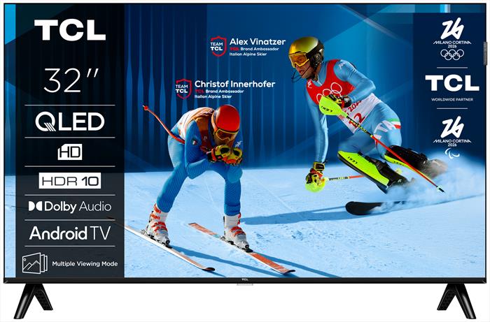 TCL Smart Tv Qled Hd Ready 32" 32s49k-nero