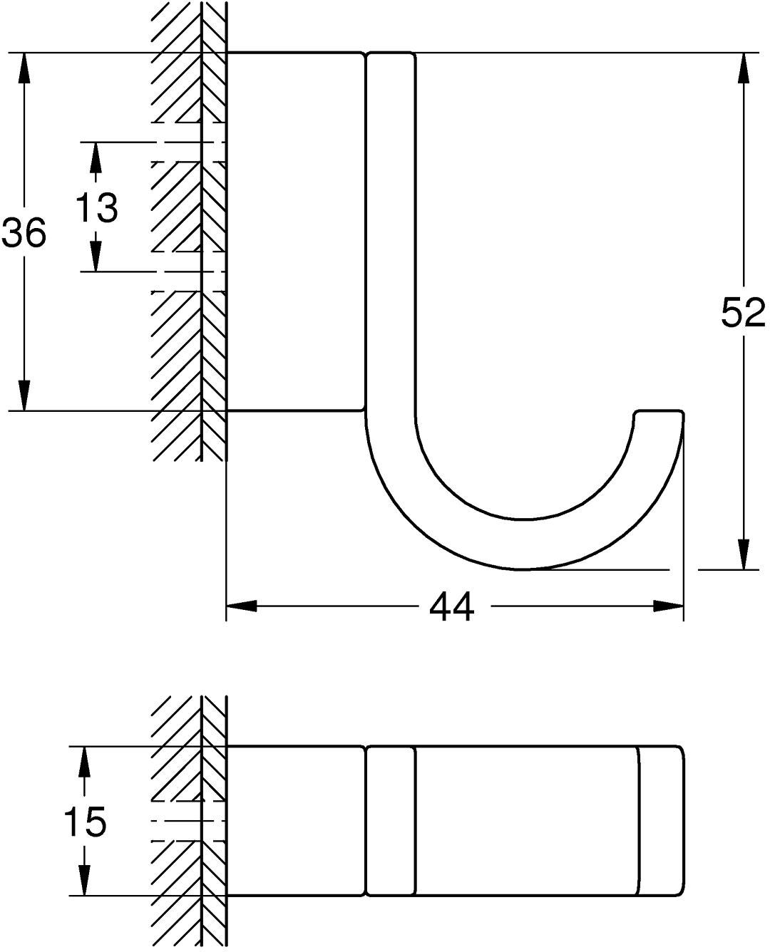 Grohe Selection Einfacher Bademantelhaken